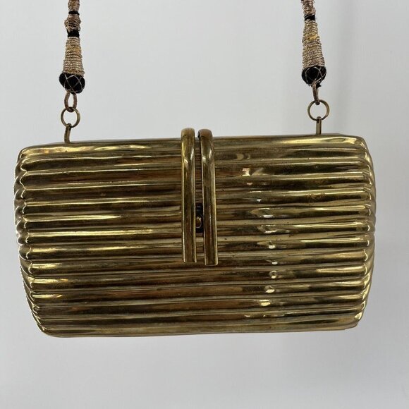 Brass Clutch Pillow Rope Handle 7.5"x4.5" - Picture 2 of 9